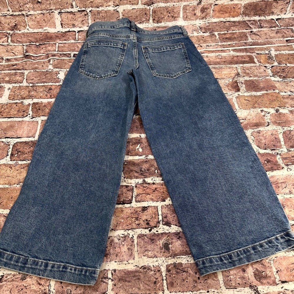 Banana Republic Premium Denim HR Clean Girl Wide-Leg Crop Jeans Blue Size‎ 29 - Picture 16 of 16